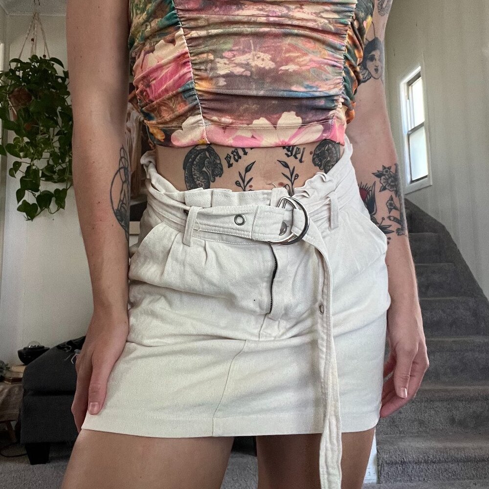 Belted Y2K Mini Skirt